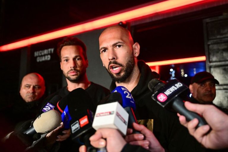 ‘We’re here to clear our names’: Tate brothers, sexist online celebrities, back in Romania to face trafficking charges