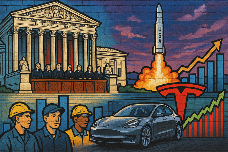 US digest: Supreme Court questions Trump tariffs, Tesla faces key vote